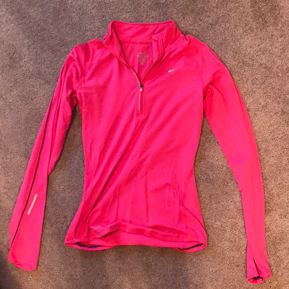 Pink Nike Dri-Fit 3/4 Zip
